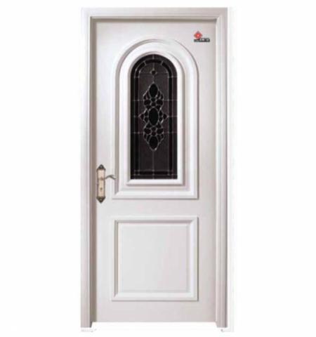 Painting Solid wood Internal Door with glass