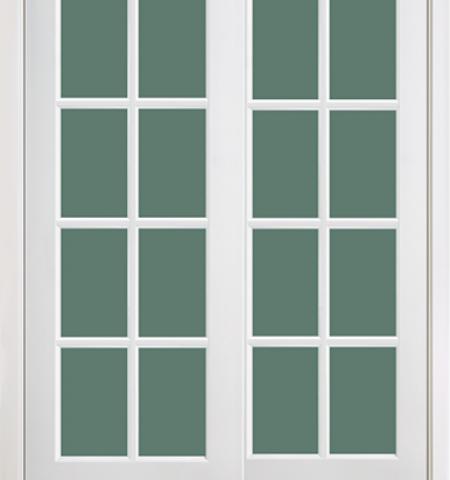 White color lacquer wooden sliding doors