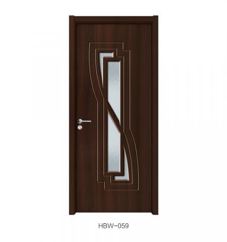 Interior PVC Glass door for bathrooms