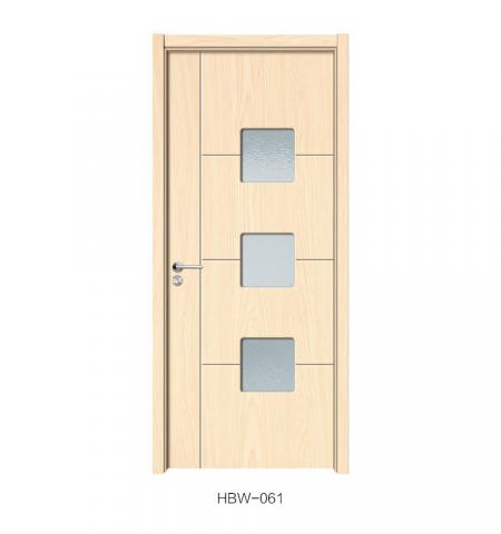 MDF Laminated Glass Door for rooms